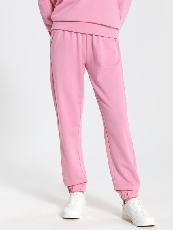 SINSAY WOMENS BASIC JOGGERS - PINK